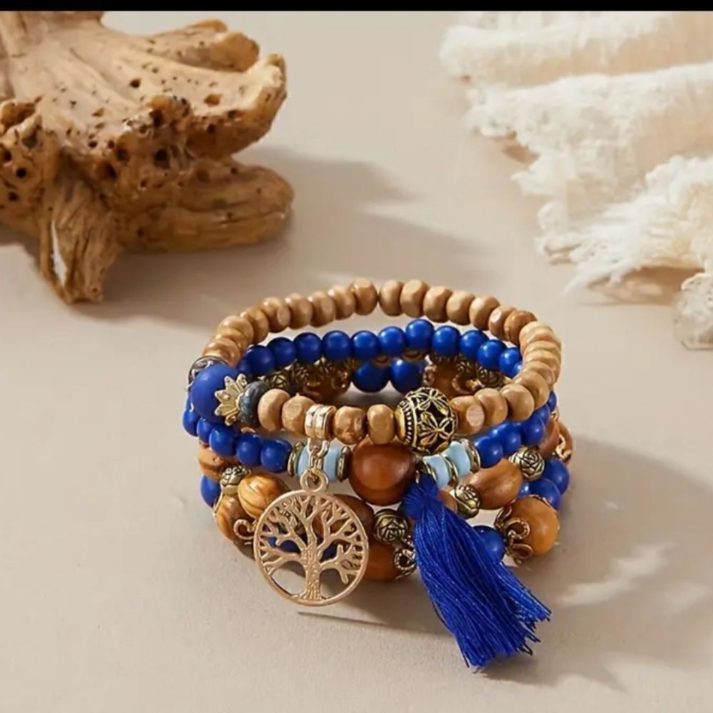 Tree of life 4 pc boho bracelet set